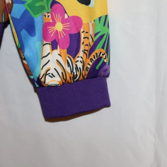 Little Party Dress Purple Animal Print Jacket. Size 12. NWOT. - Picture 9 of 13